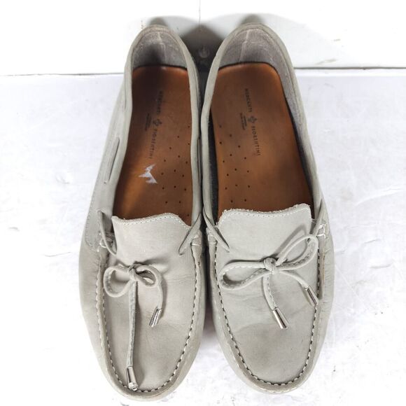 Mercanti Fiorentini Women's US11B Gray Suede Bow Flat Driving Loafer Shoes - Picture 5 of 16
